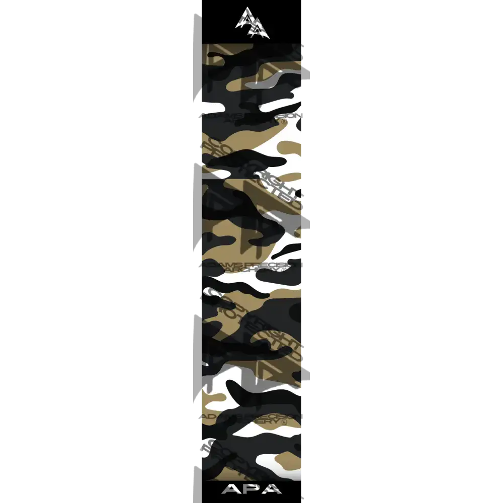 APA CAMP CAMO SERIES ARROW WRAPS - EARTH WHITE MATTE (STANDARD)
