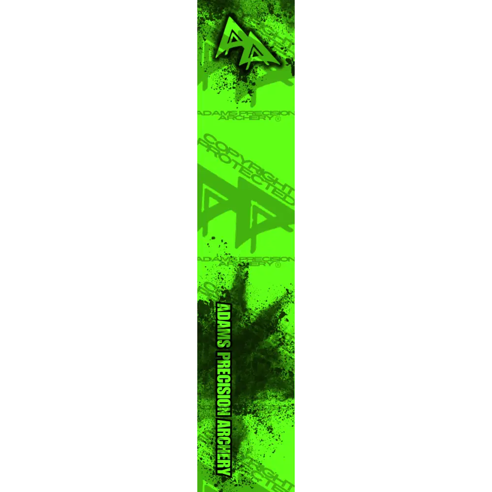 APA CONCRETE BLAST SERIES ARROW WRAPS - FLO GREEN FLUORESCENT