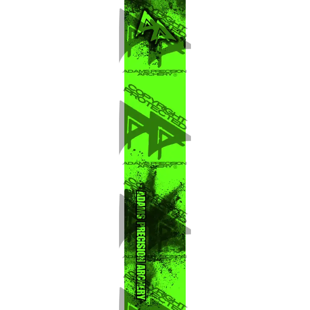 APA CONCRETE BLAST SERIES ARROW WRAPS - FLO GREEN FLUORESCENT