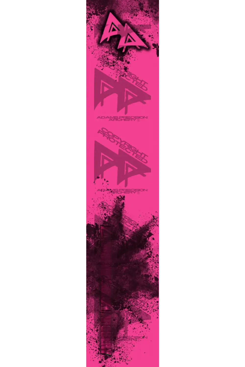 APA CONCRETE BLAST SERIES ARROW WRAPS - FLO PINK FLUORESCENT