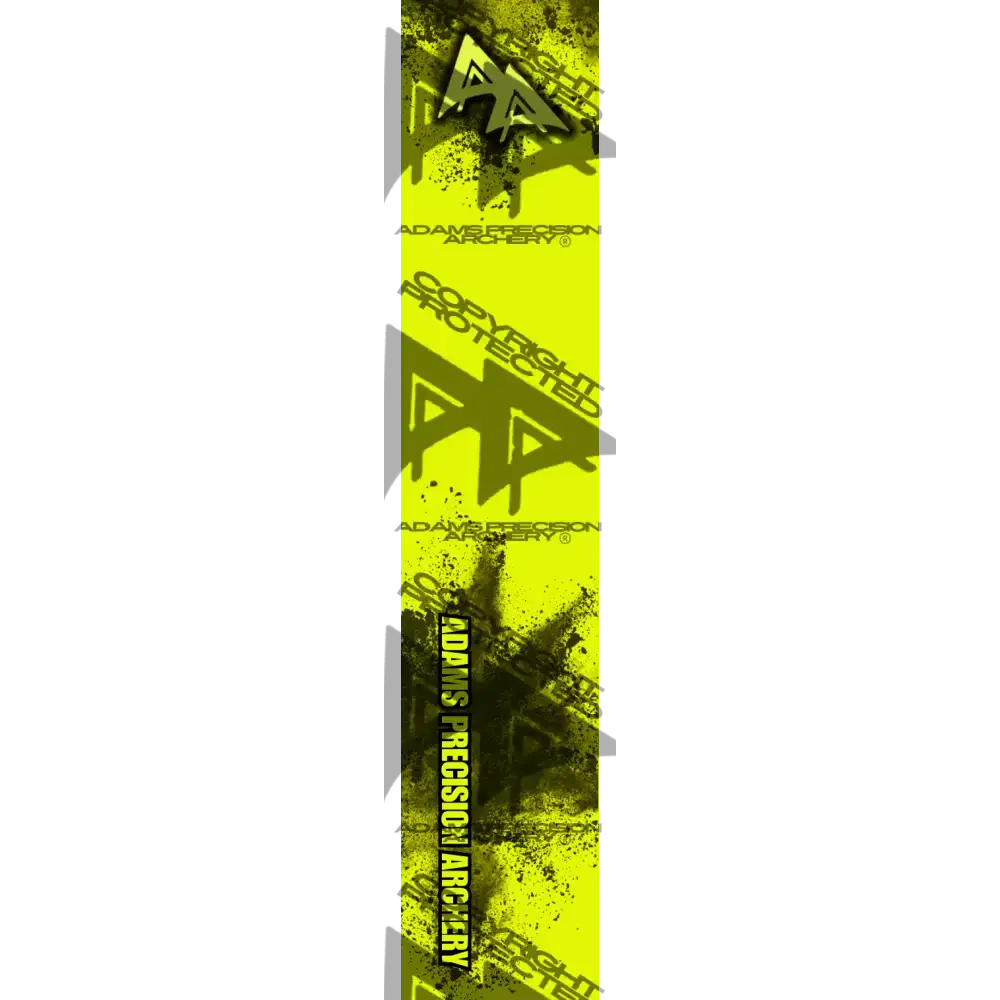APA CONCRETE BLAST SERIES ARROW WRAPS - FLO YELLOW FLUORESCENT