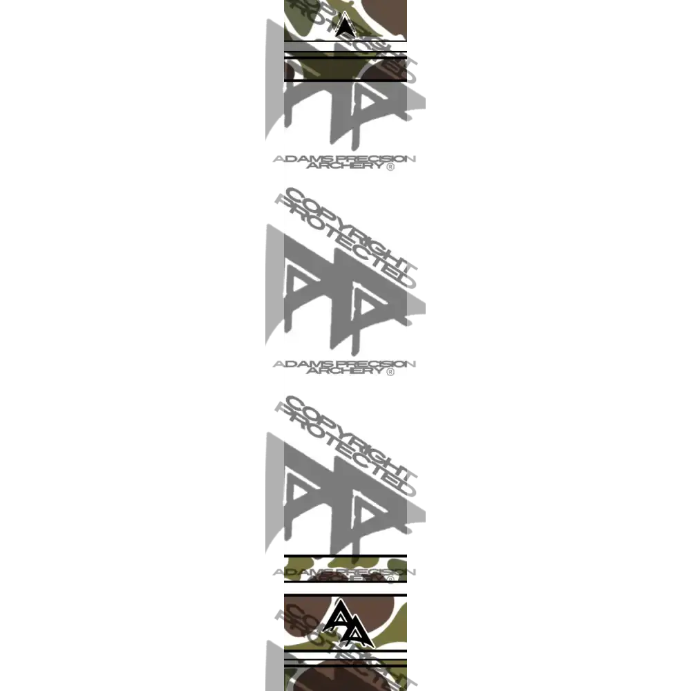 APA CRESTED DUCK SERIES ARROW WRAPS - WHITE TWO MATTE (STANDARD)