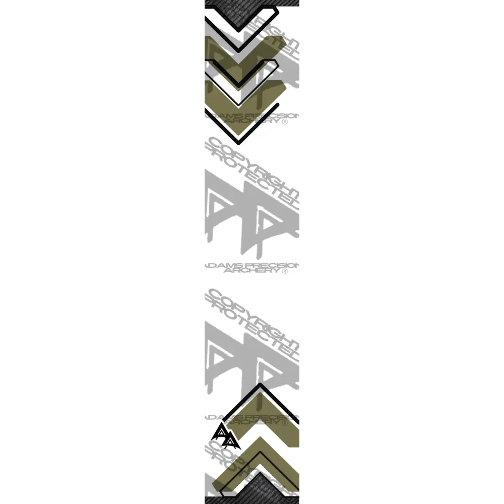 APA CUTOUT LINES SERIES ARROW WRAPS - OD GREEN