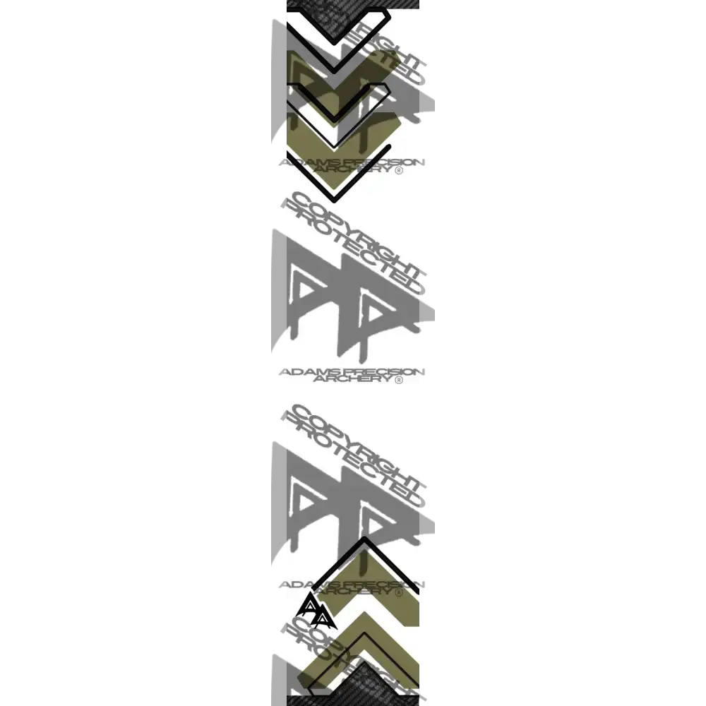 APA CUTOUT LINES SERIES ARROW WRAPS - OD GREEN