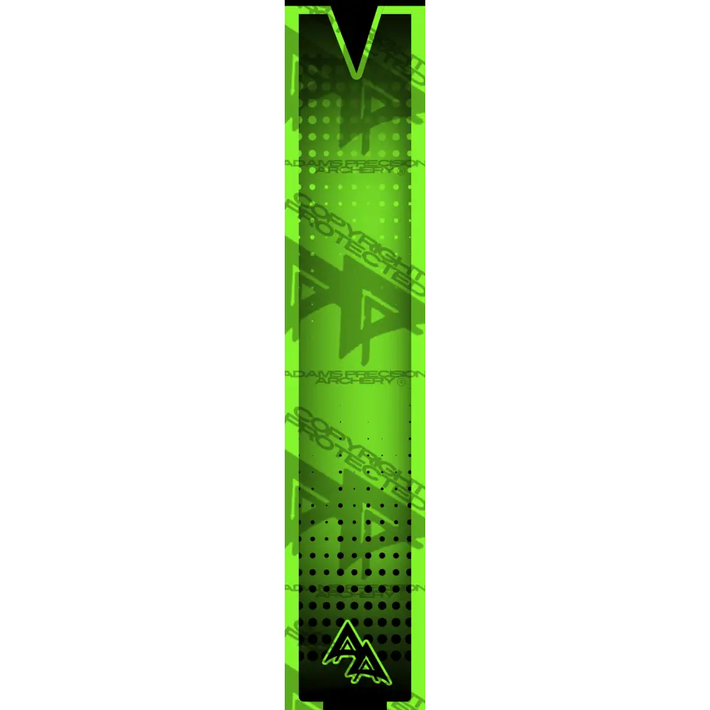 APA CUTOUT SERIES ARROW WRAPS - FLO GREEN FLUORESCENT