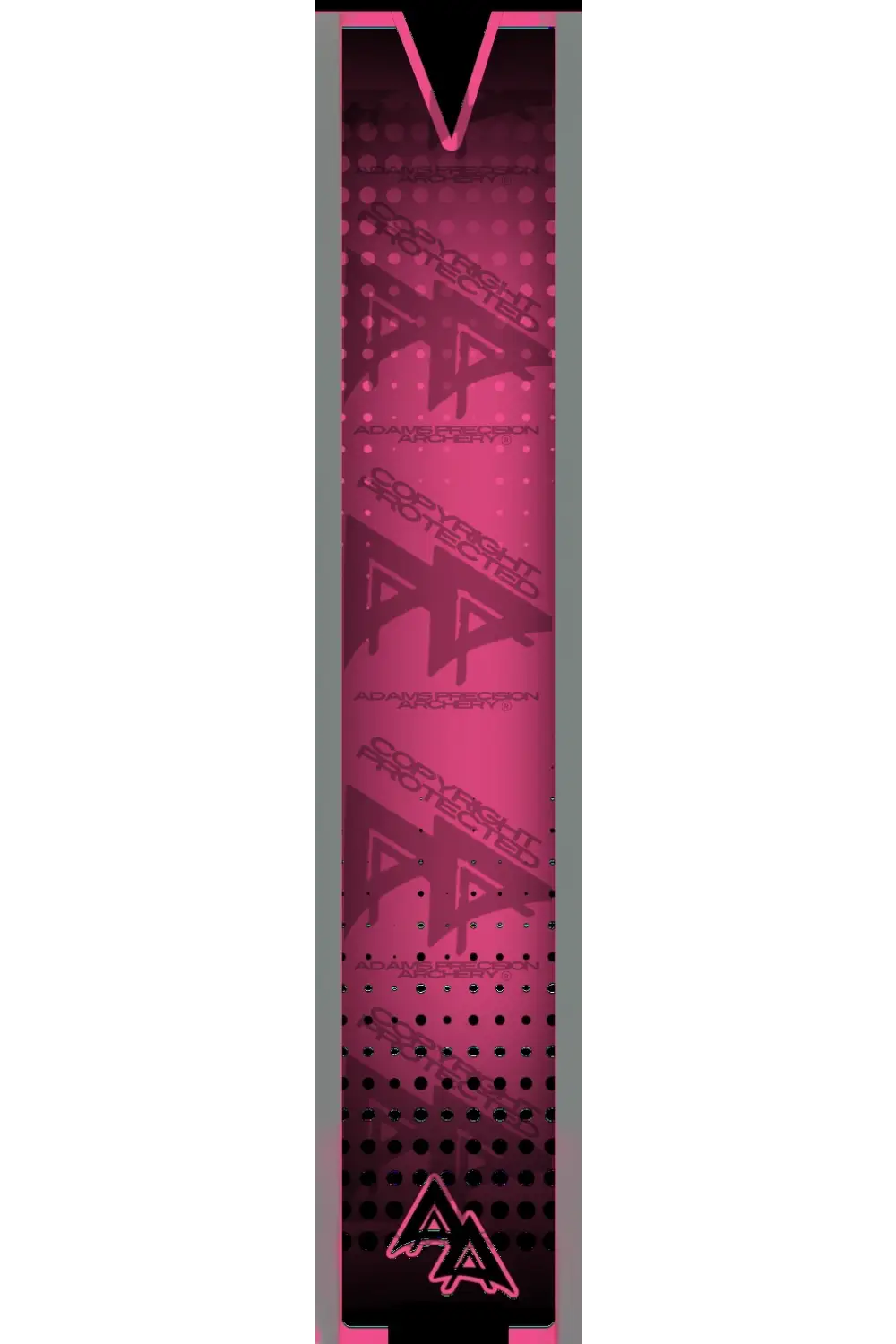 APA CUTOUT SERIES ARROW WRAPS - FLO PINK FLUORESCENT