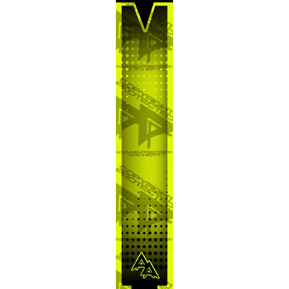 APA CUTOUT SERIES ARROW WRAPS - FLO YELLOW FLUORESCENT