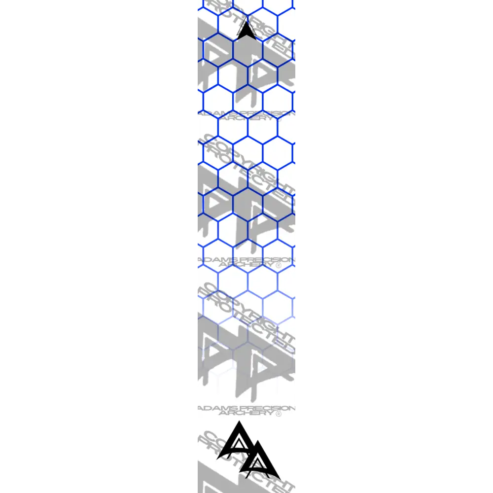 APA DISSOLVING BLUE OUTLINE HEX SERIES ARROW WRAP MATTE (STANDARD) APA HEX SERIES
