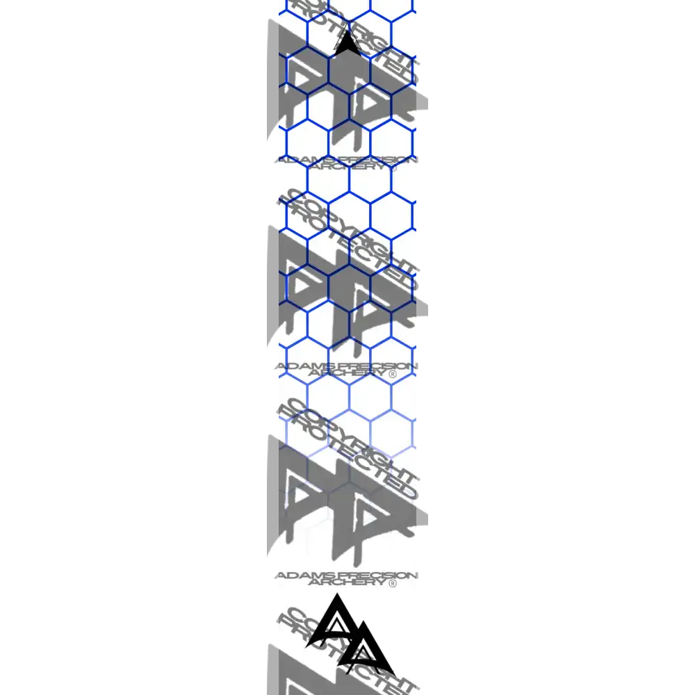APA DISSOLVING BLUE OUTLINE HEX SERIES ARROW WRAP MATTE (STANDARD) APA HEX SERIES
