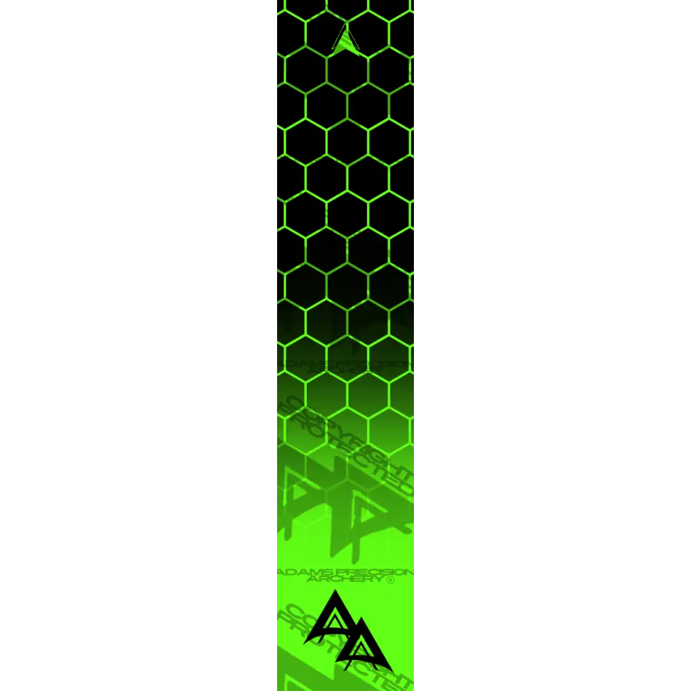 APA DISSOLVING FLO GREEN CLOSED HEX SERIES ARROW WRAP FLUORESCENT DEALER PRICING QUALIFIED
