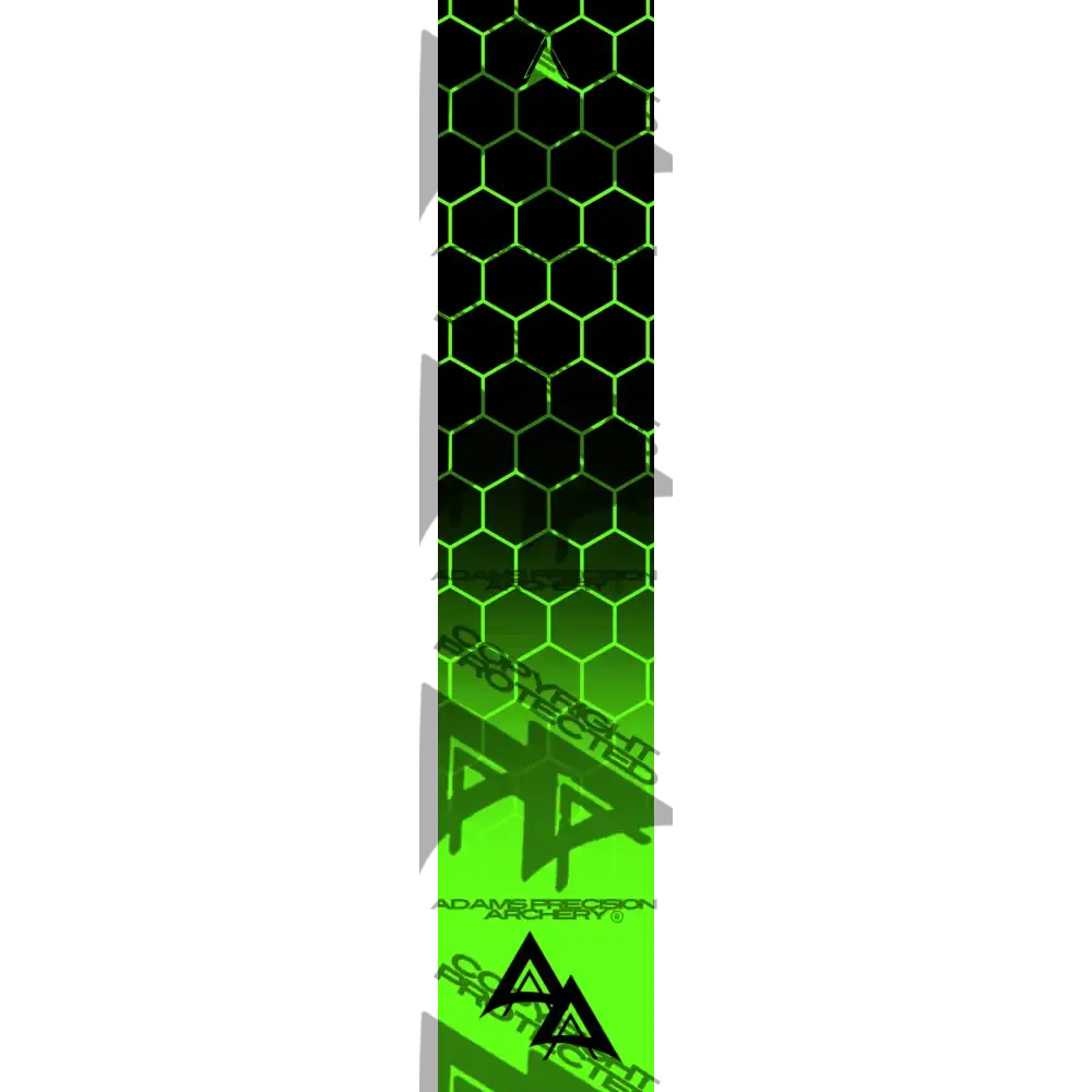 APA DISSOLVING FLO GREEN CLOSED HEX SERIES ARROW WRAP FLUORESCENT DEALER PRICING QUALIFIED