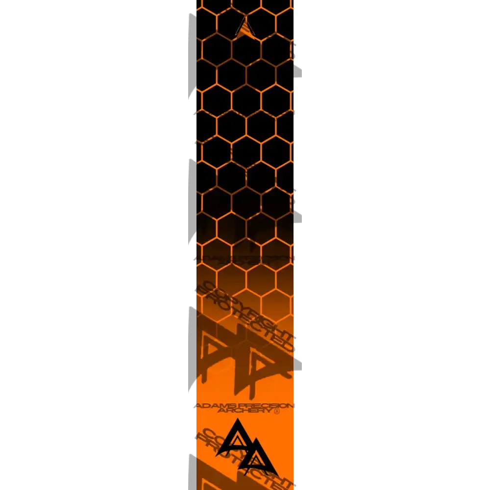 APA DISSOLVING FLO ORANGE CLOSED HEX SERIES ARROW WRAP FLUORESCENT DEALER PRICING QUALIFIED