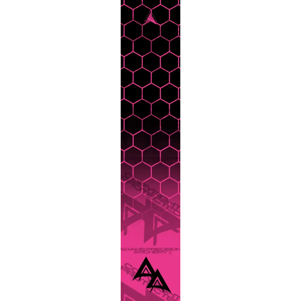 APA DISSOLVING FLO PINK CLOSED HEX SERIES ARROW WRAP FLUORESCENT DEALER PRICING QUALIFIED