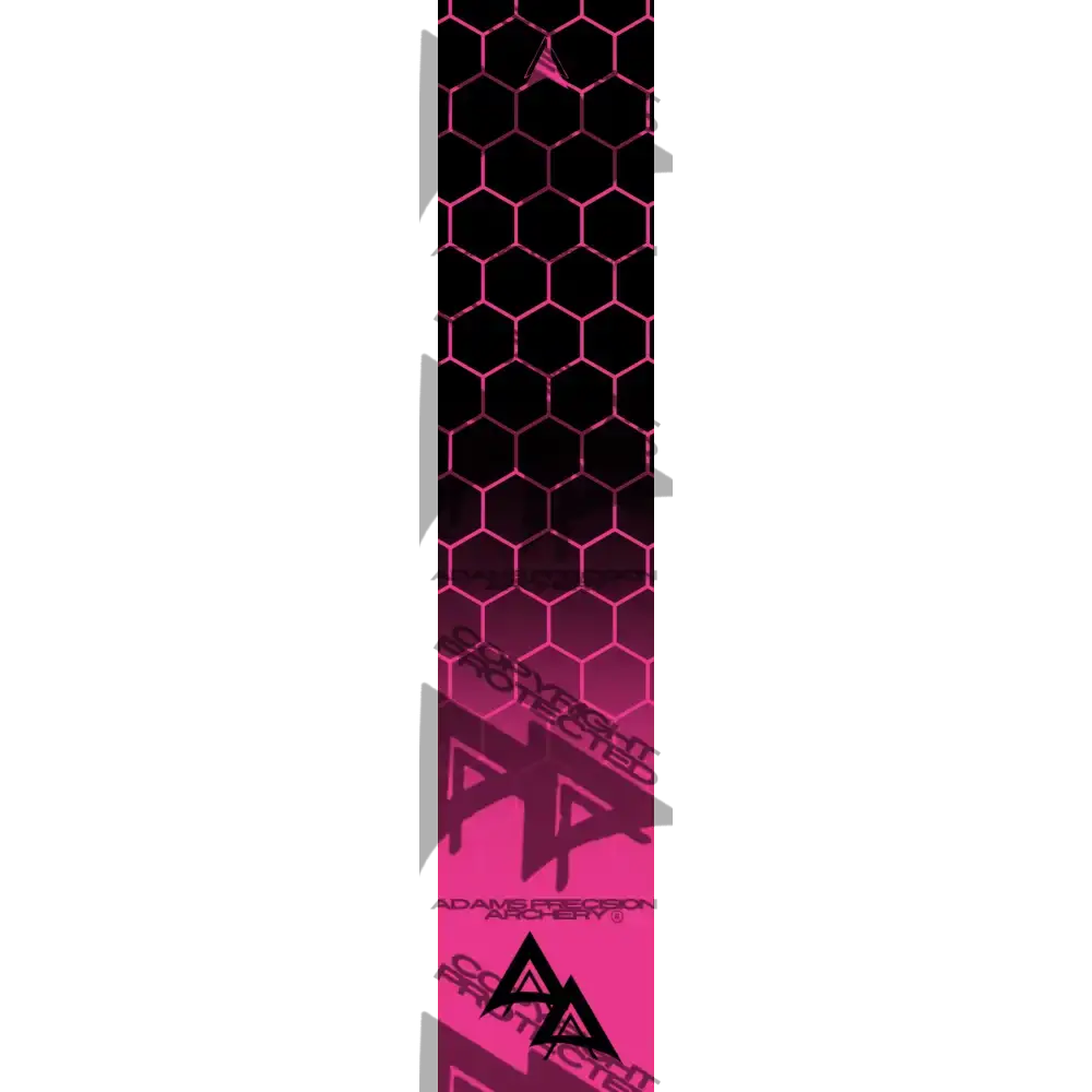 APA DISSOLVING FLO PINK CLOSED HEX SERIES ARROW WRAP FLUORESCENT DEALER PRICING QUALIFIED