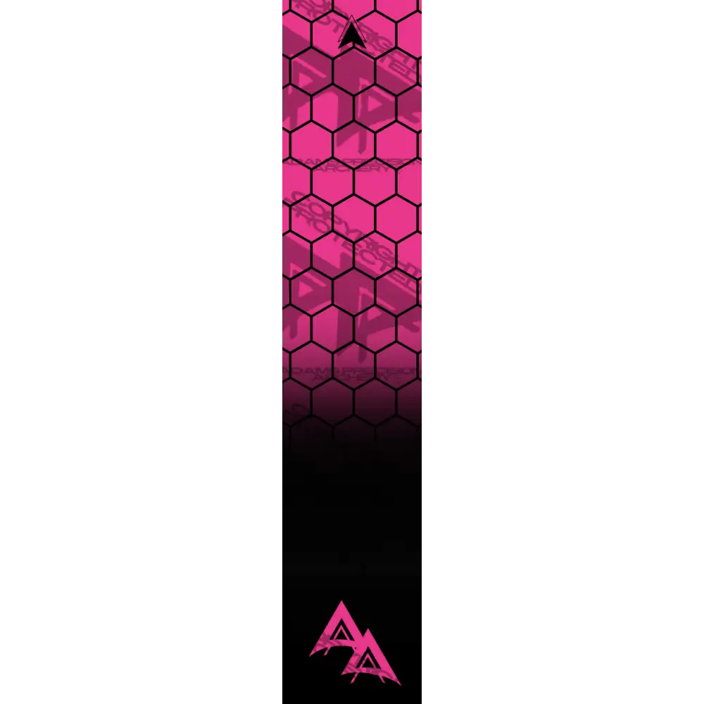 APA DISSOLVING FLO PINK OPEN HEX SERIES ARROW WRAP FLUORESCENT