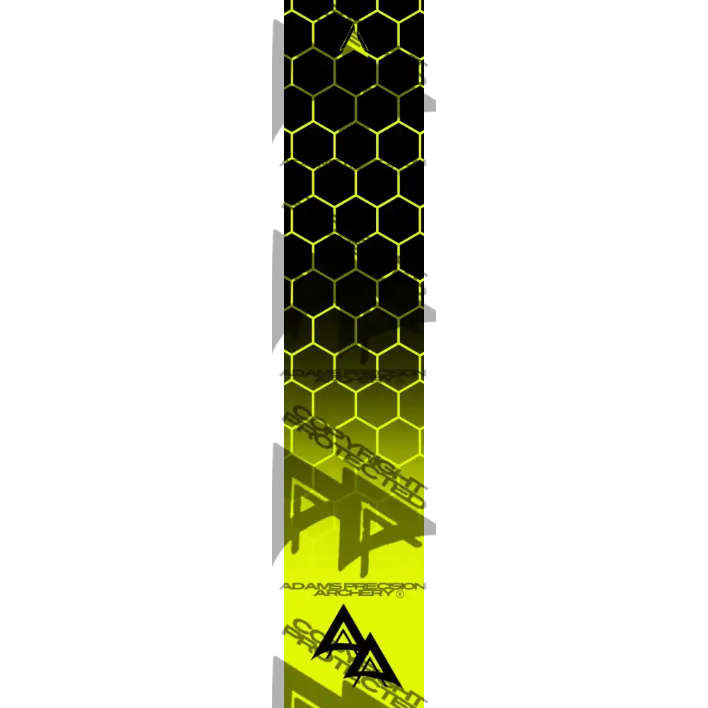 APA DISSOLVING FLO YELLOW CLOSED HEX SERIES ARROW WRAP FLUORESCENT DEALER PRICING QUALIFIED