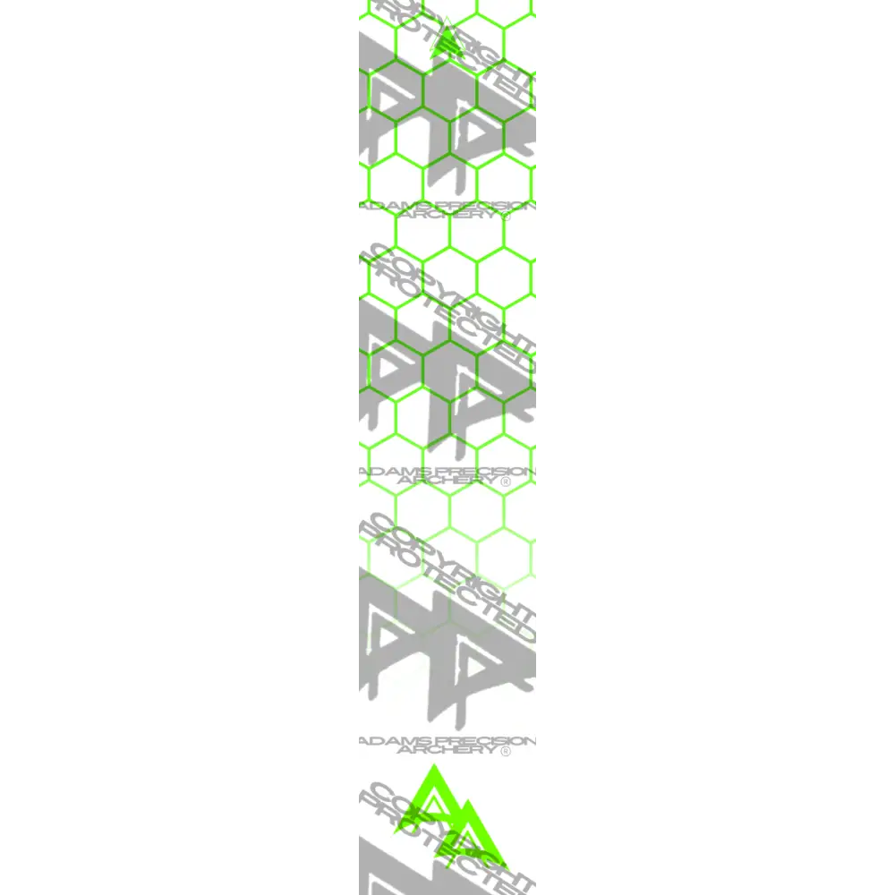 APA DISSOLVING GREEN OUTLINE HEX SERIES ARROW WRAP MATTE (STANDARD) DEALER PRICING QUALIFIED