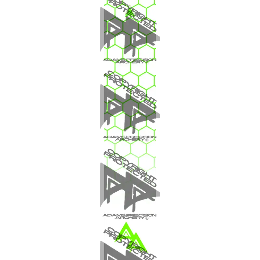 APA DISSOLVING GREEN OUTLINE HEX SERIES ARROW WRAP MATTE (STANDARD) DEALER PRICING QUALIFIED