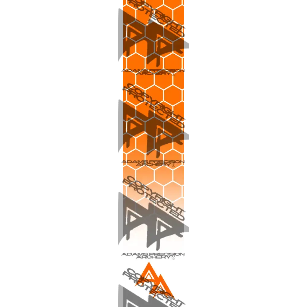 APA DISSOLVING ORANGE FILLED HEX SERIES ARROW WRAP MATTE (STANDARD) DEALER PRICING QUALIFIED
