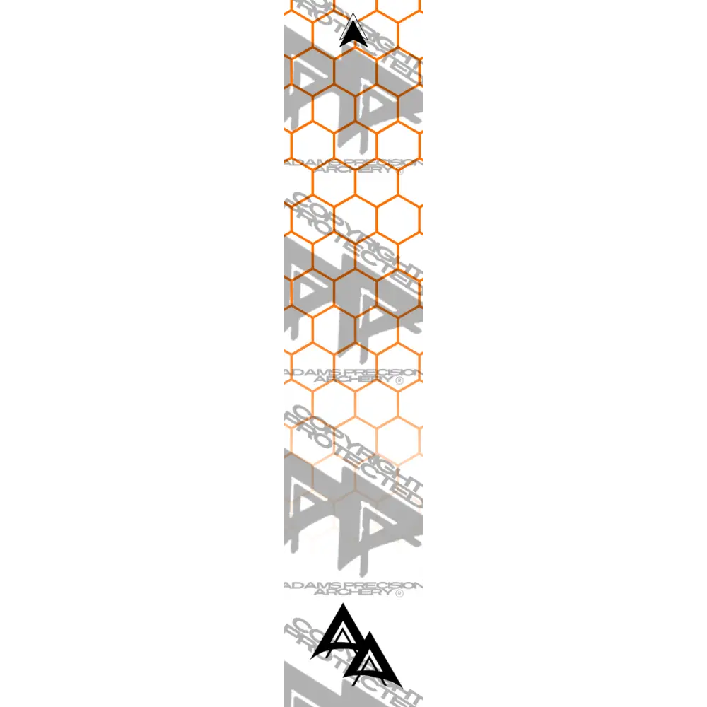APA DISSOLVING ORANGE OUTLINE HEX SERIES ARROW WRAP MATTE (STANDARD) DEALER PRICING QUALIFIED