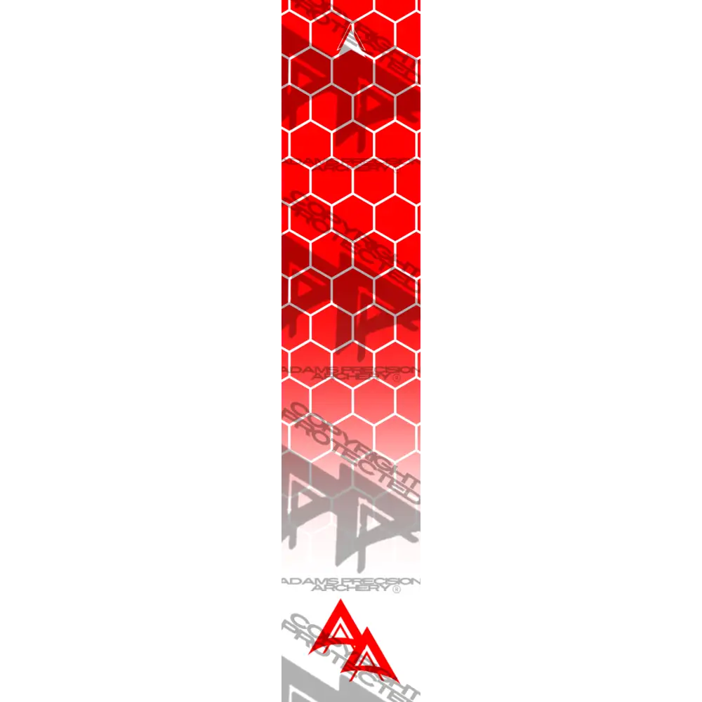 APA DISSOLVING RED FILLED HEX SERIES ARROW WRAP MATTE (STANDARD) APA HEX SERIES