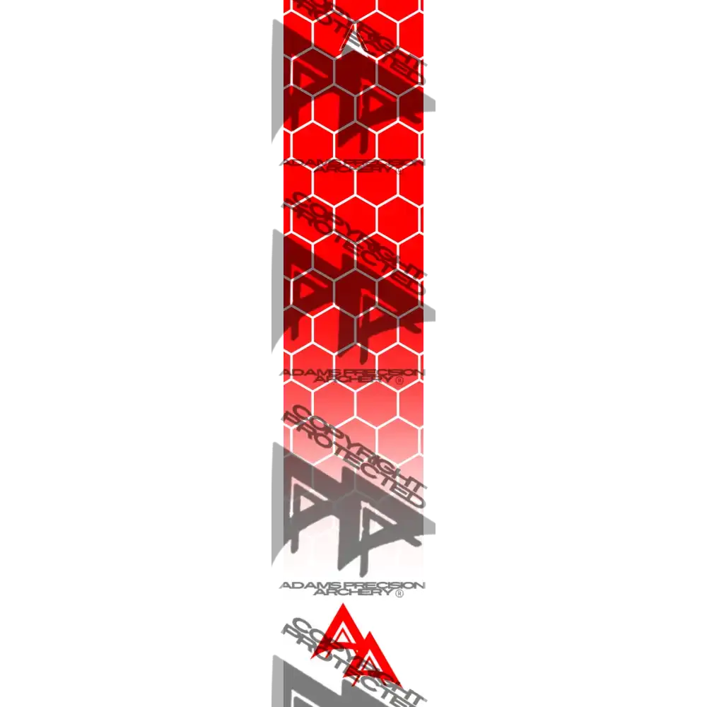 APA DISSOLVING RED FILLED HEX SERIES ARROW WRAP MATTE (STANDARD) APA HEX SERIES