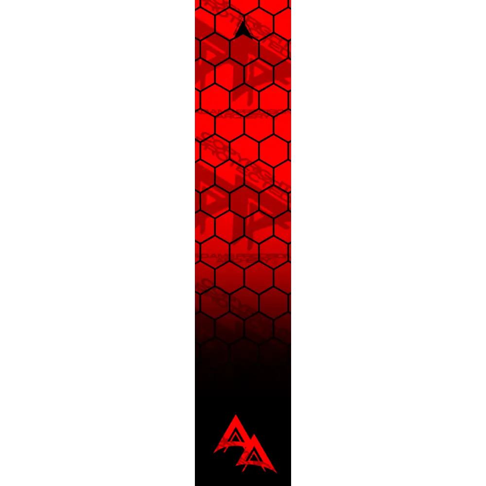 APA DISSOLVING RED OPEN HEX SERIES ARROW WRAP MATTE (STANDARD) APA HEX SERIES