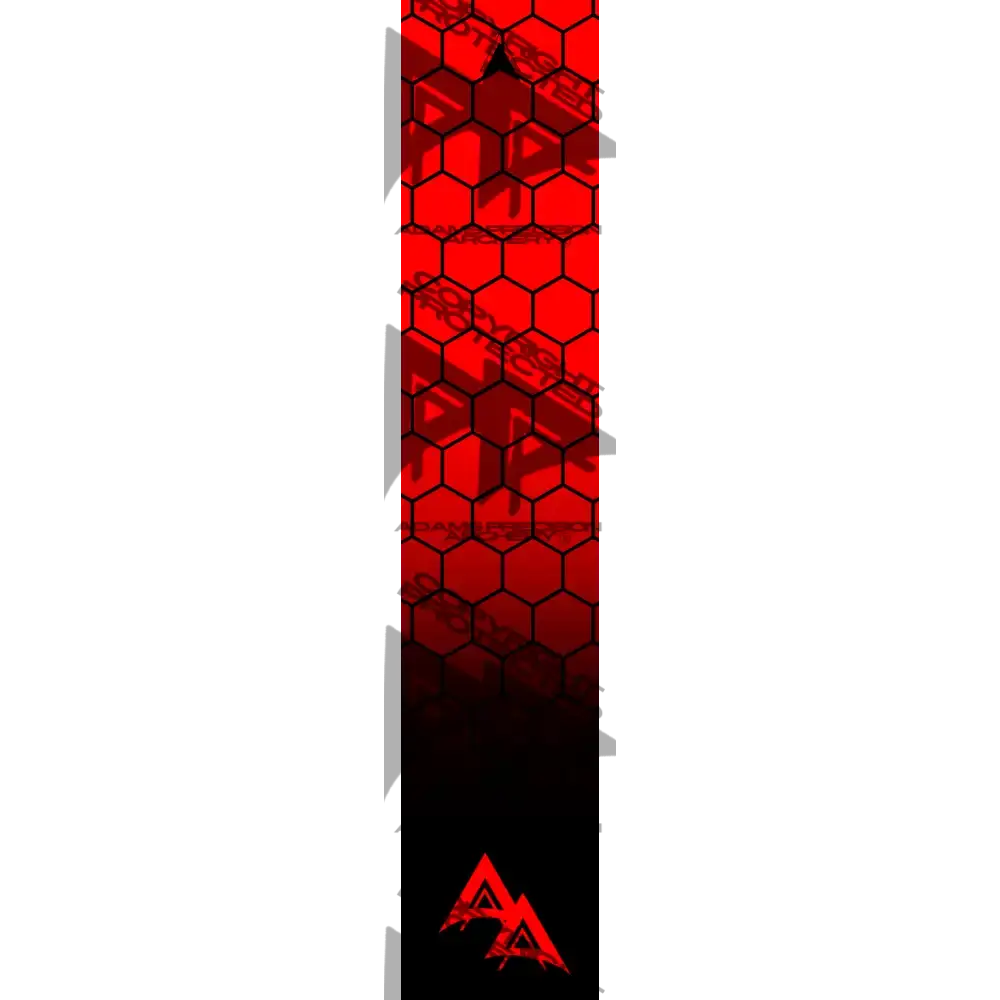 APA DISSOLVING RED OPEN HEX SERIES ARROW WRAP MATTE (STANDARD) APA HEX SERIES