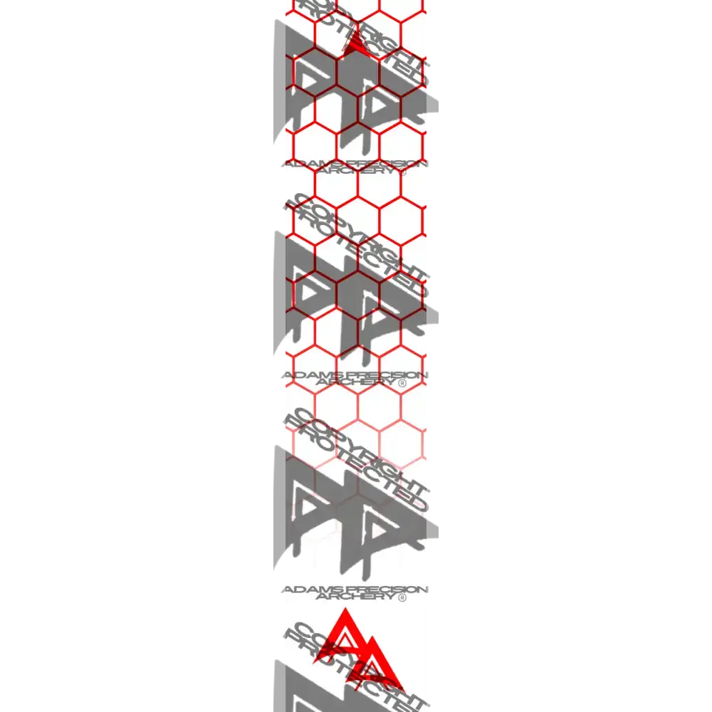 APA DISSOLVING RED OUTLINE HEX SERIES ARROW WRAP MATTE (STANDARD) DEALER PRICING QUALIFIED