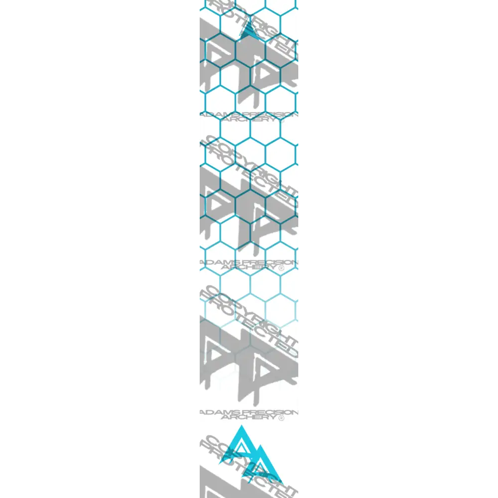 APA DISSOLVING TEAL OUTLINE HEX SERIES ARROW WRAP MATTE (STANDARD) DEALER PRICING QUALIFIED