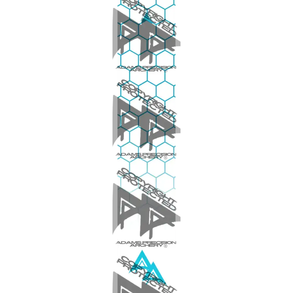 APA DISSOLVING TEAL OUTLINE HEX SERIES ARROW WRAP MATTE (STANDARD) DEALER PRICING QUALIFIED