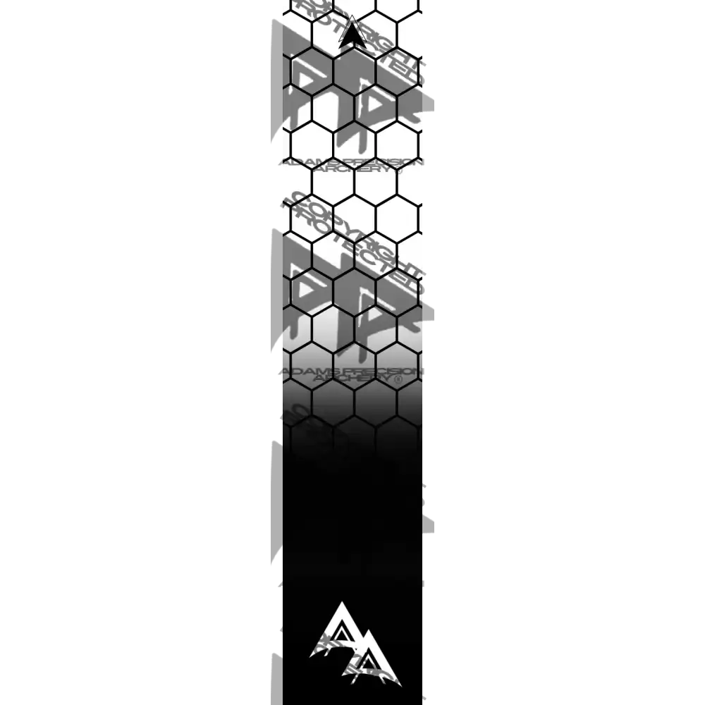 APA DISSOLVING WHITE OPEN HEX SERIES ARROW WRAP
