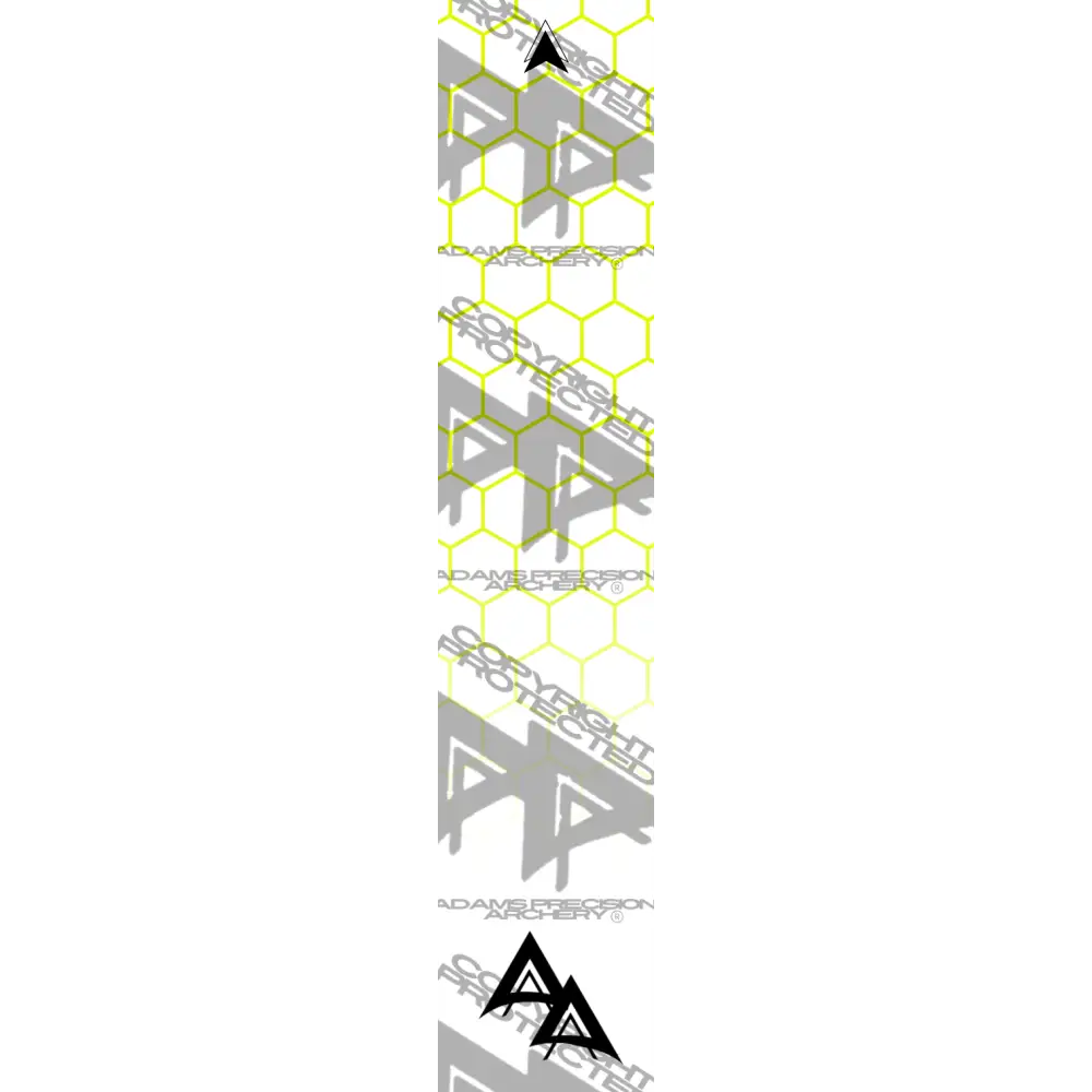 APA DISSOLVING YELLOW OUTLINE HEX SERIES ARROW WRAP MATTE (STANDARD) DEALER PRICING QUALIFIED