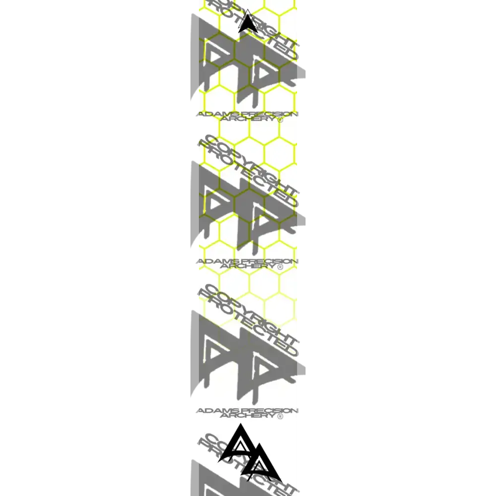 APA DISSOLVING YELLOW OUTLINE HEX SERIES ARROW WRAP MATTE (STANDARD) DEALER PRICING QUALIFIED