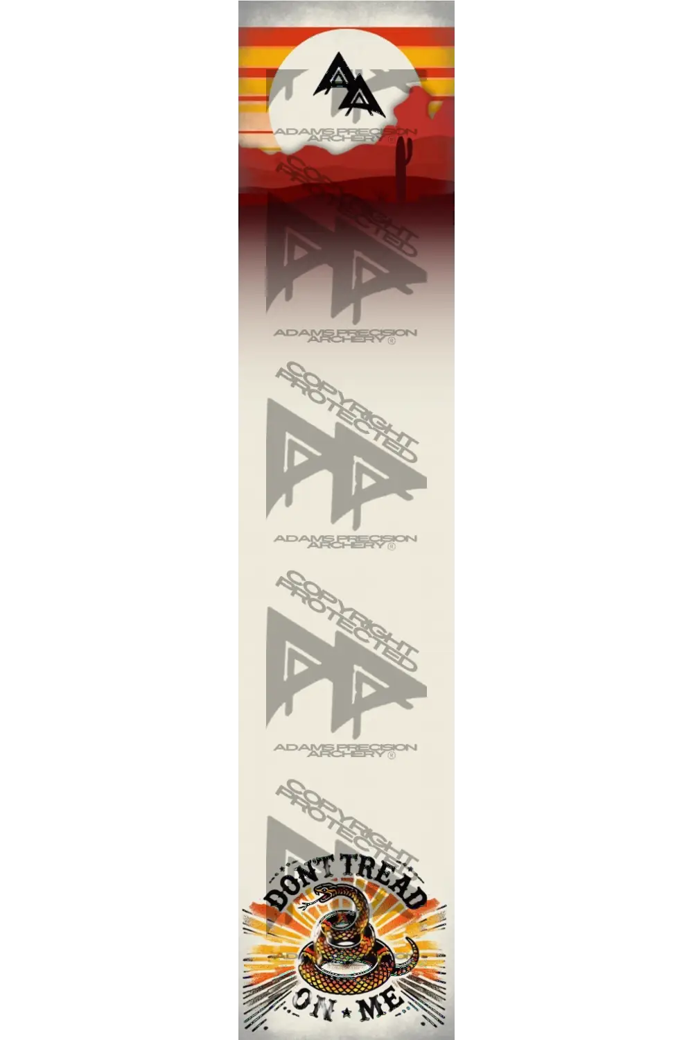 APA DON’T TREAD ON ME ARROW WRAPS