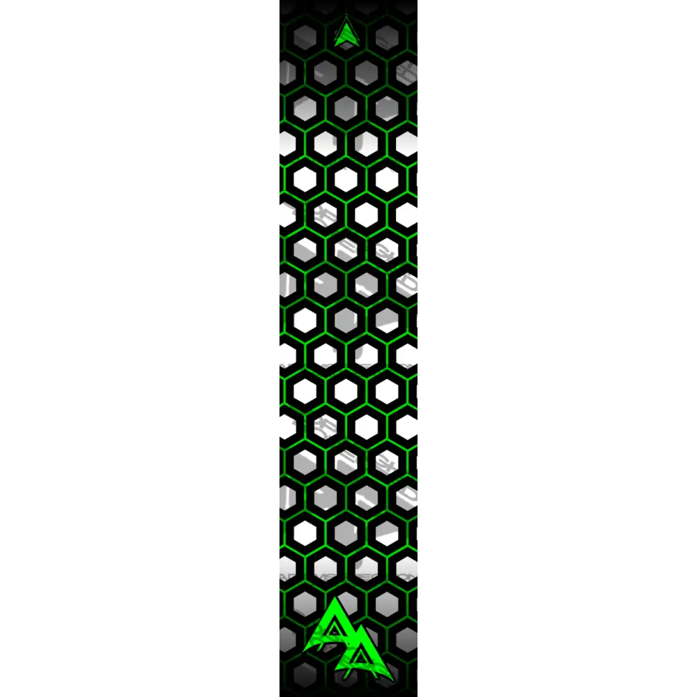 APA DOUBLE OUTLINE HEX SERIES ARROW WRAPS -GREEN