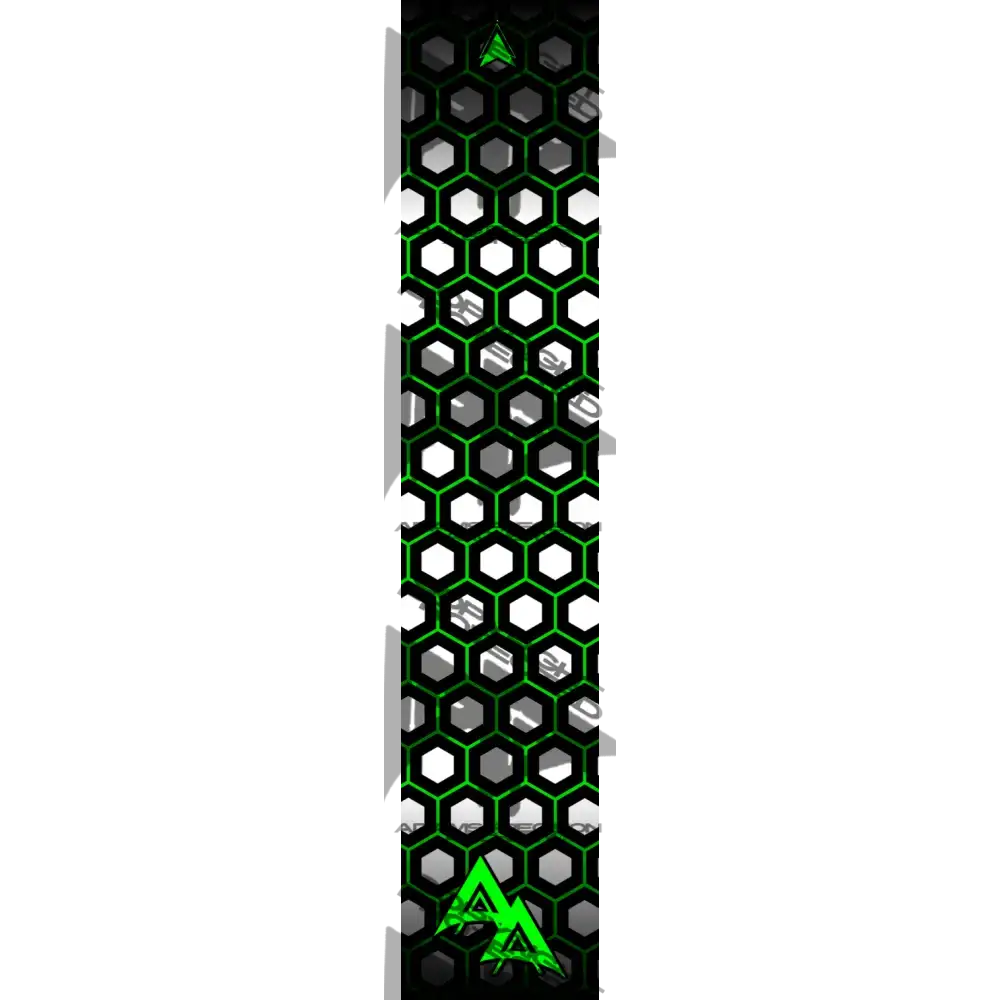 APA DOUBLE OUTLINE HEX SERIES ARROW WRAPS -GREEN