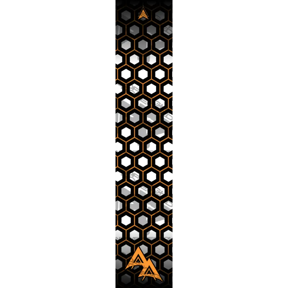 APA DOUBLE OUTLINE HEX SERIES ARROW WRAPS - ORANGE