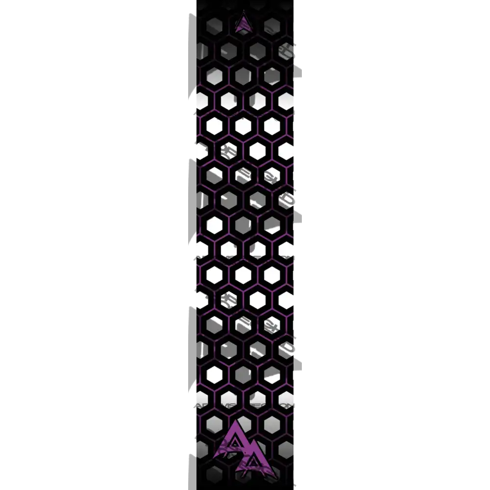 APA DOUBLE OUTLINE HEX SERIES ARROW WRAPS - PURPLE