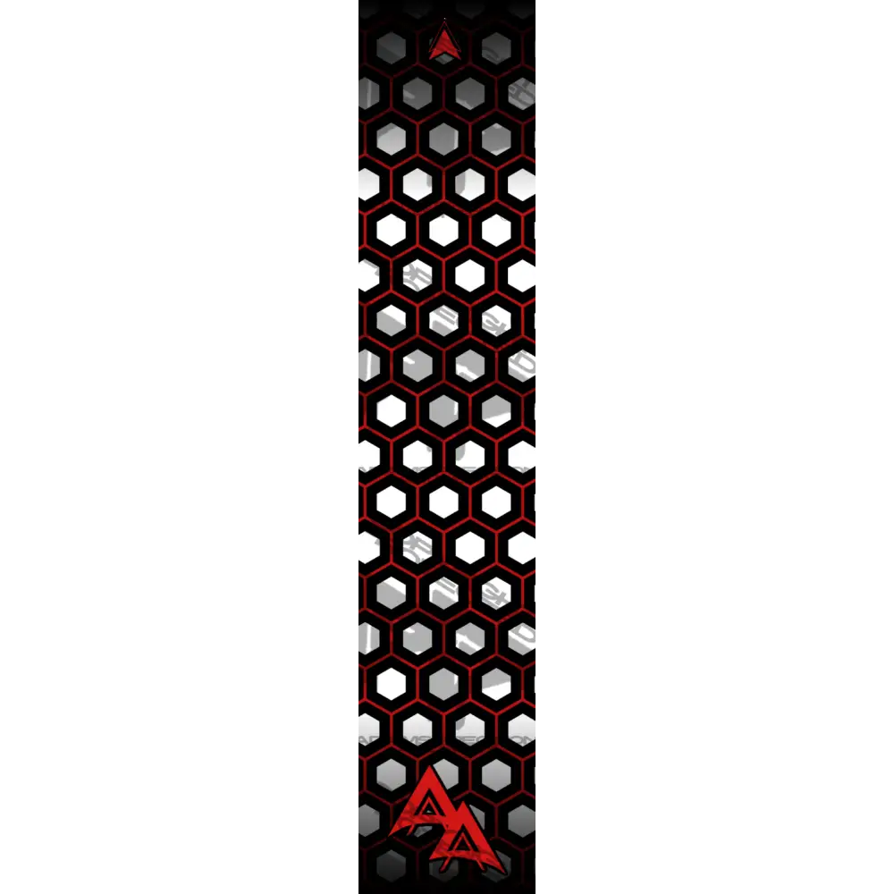 APA DOUBLE OUTLINE HEX SERIES ARROW WRAPS - RED