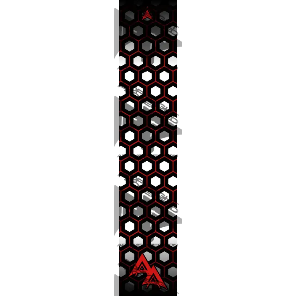 APA DOUBLE OUTLINE HEX SERIES ARROW WRAPS - RED