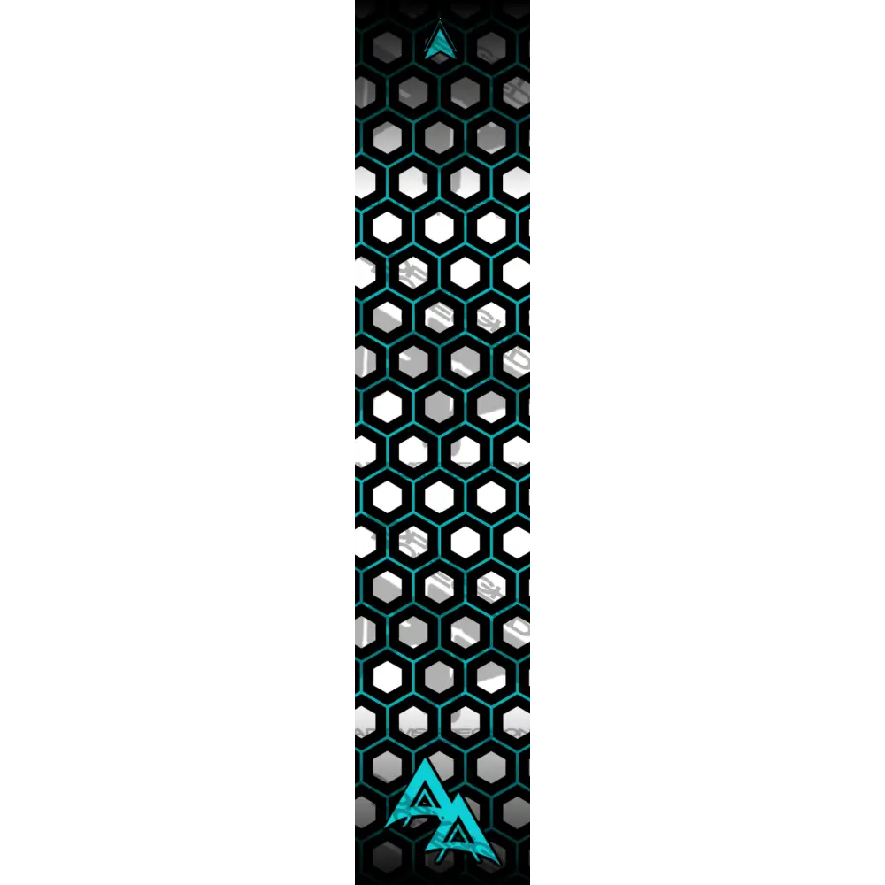 APA DOUBLE OUTLINE HEX SERIES ARROW WRAPS - TEAL