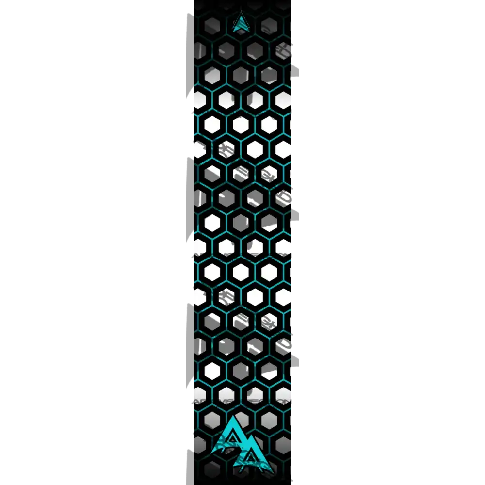 APA DOUBLE OUTLINE HEX SERIES ARROW WRAPS - TEAL