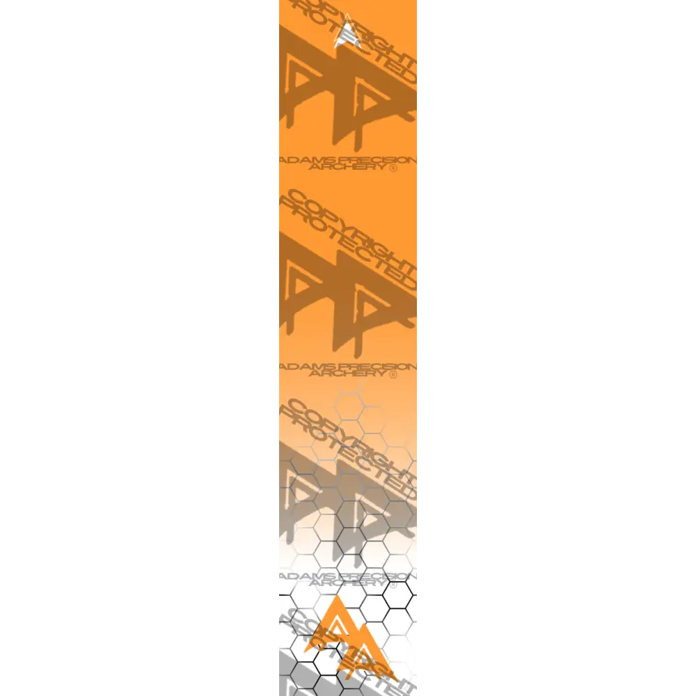 APA FADING HEX SERIES ARROW WRAPS - ORANGE