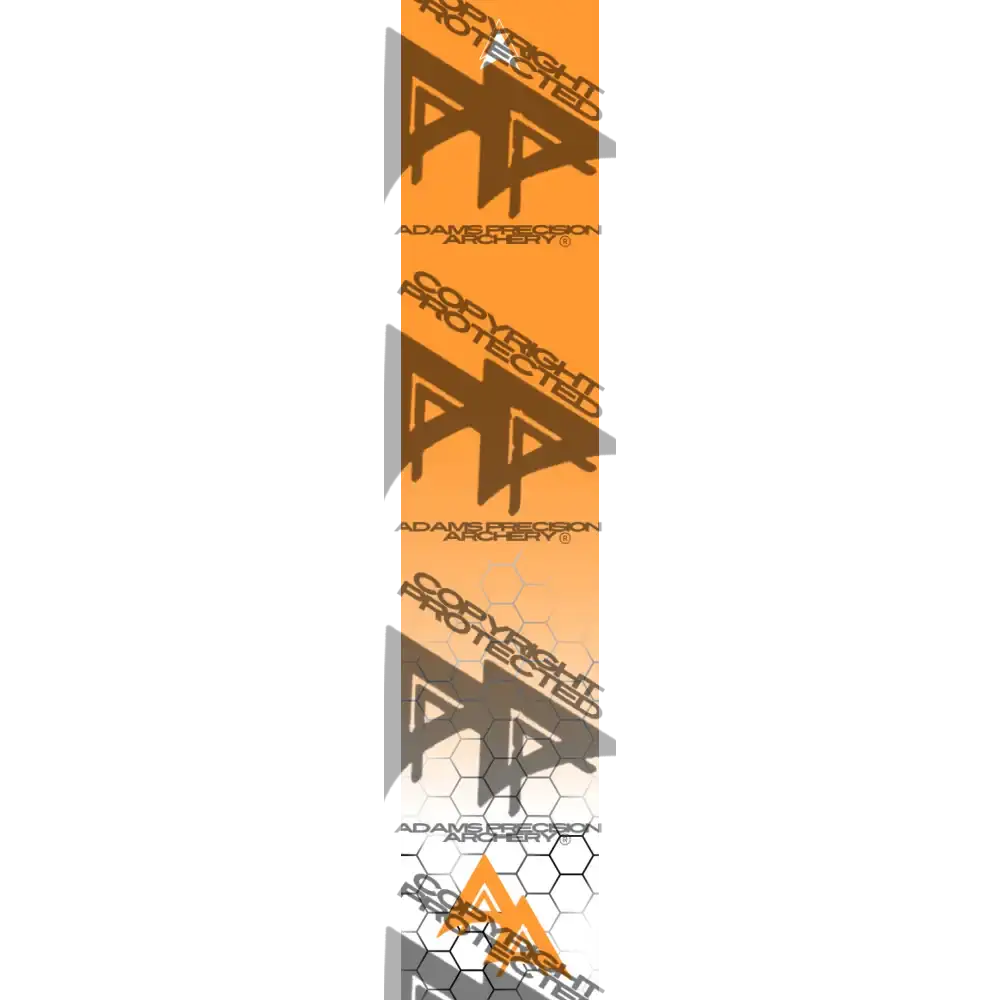 APA FADING HEX SERIES ARROW WRAPS - ORANGE