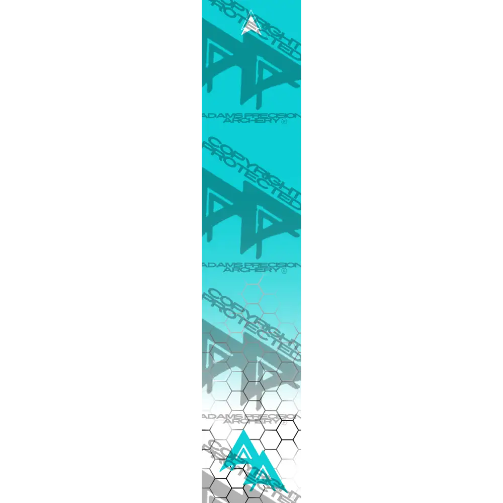 APA FADING HEX SERIES ARROW WRAPS - TEAL