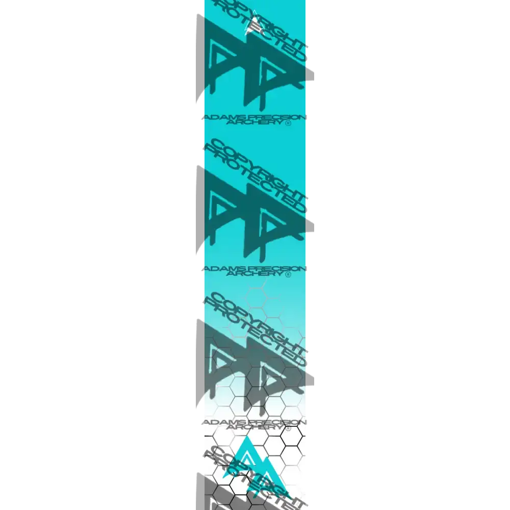 APA FADING HEX SERIES ARROW WRAPS - TEAL