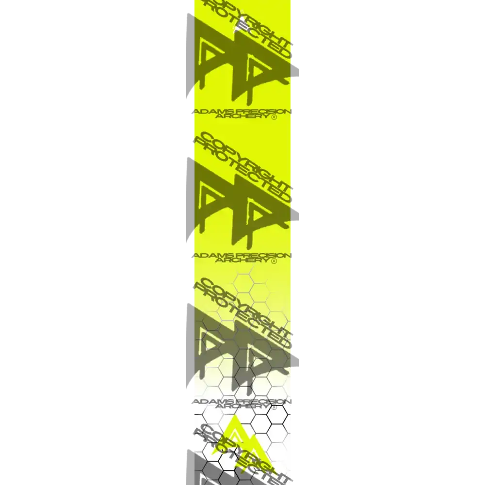 APA FADING HEX SERIES ARROW WRAPS - YELLOW