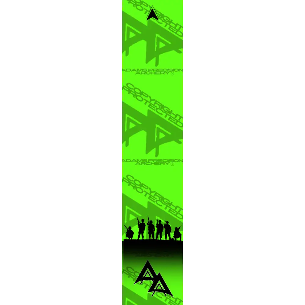 APA FLO GREEN BROTHERHOOD SERIES ARROW WRAP FLUORESCENT DEALER PRICING QUALIFIED