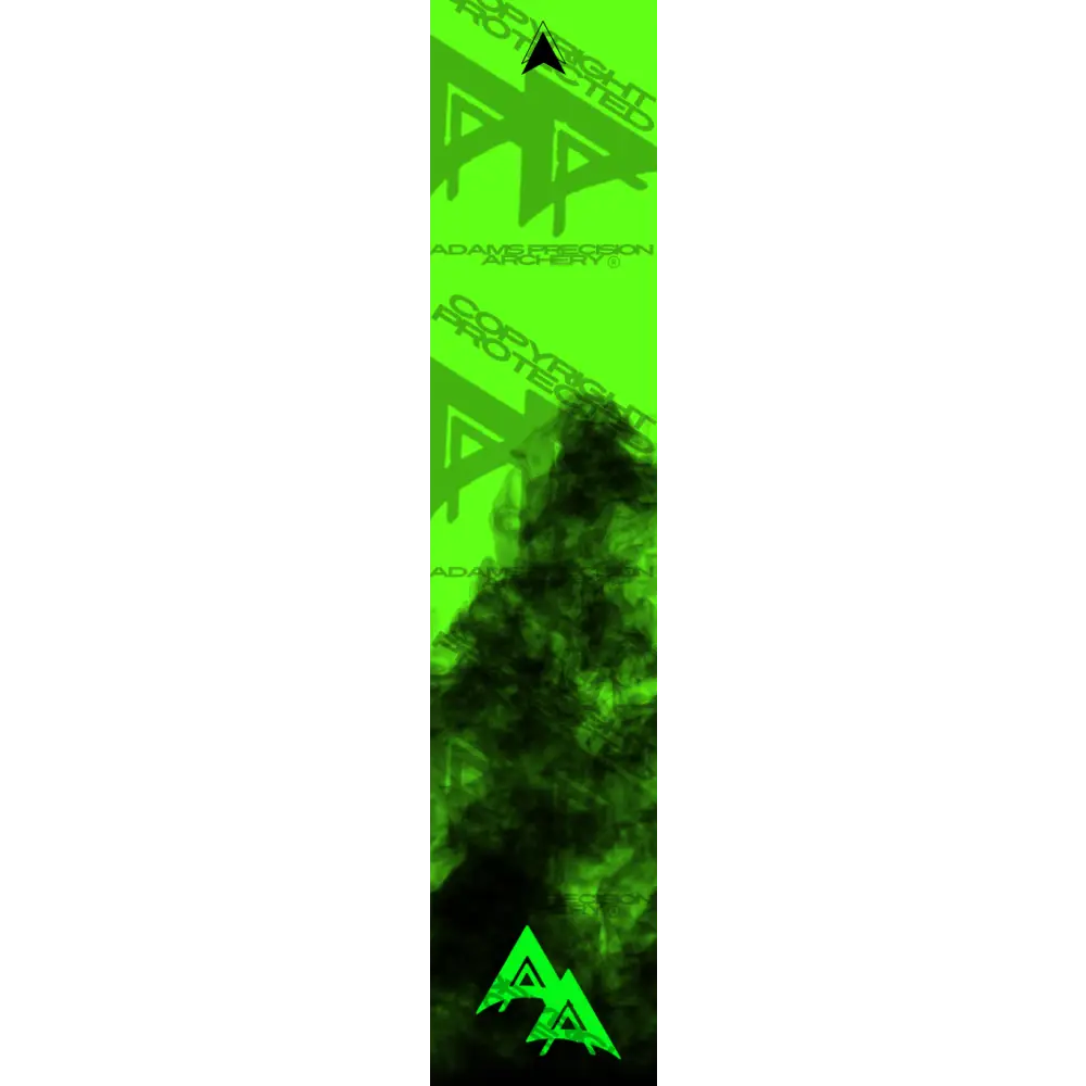 APA FLO GREEN HALF SMOKE SERIES ARROW WRAP FLUORESCENT ARROW WRAPS